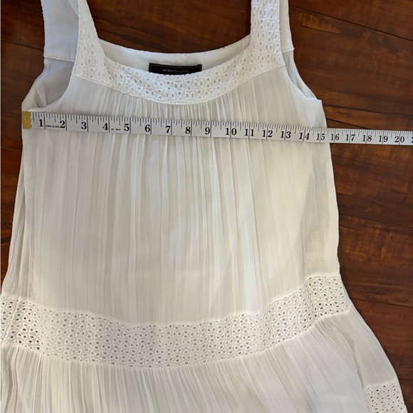 bcbgmaxazria White Boho Bohemian Fairy Tiered White Sundress Maxi Dress Size Xs - Picture 12 of 16